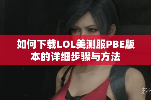 如何下载LOL美测服PBE版本的详细步骤与方法