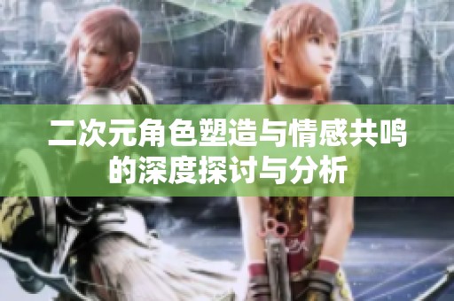 二次元角色塑造与情感共鸣的深度探讨与分析