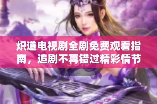 炽道电视剧全剧免费观看指南，追剧不再错过精彩情节