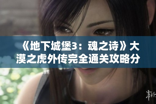 《地下城堡3：魂之诗》大漠之虎外传完全通关攻略分享