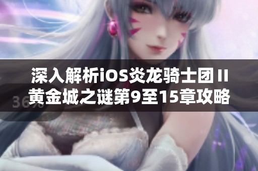 深入解析iOS炎龙骑士团Ⅱ黄金城之谜第9至15章攻略技巧