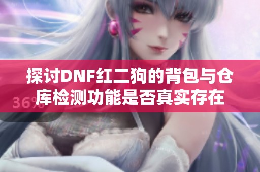探讨DNF红二狗的背包与仓库检测功能是否真实存在