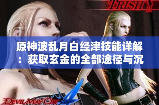 原神波乱月白经津技能详解：获取玄金的全部途径与沉默开发者解析