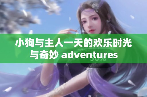 小狗与主人一天的欢乐时光与奇妙 adventures