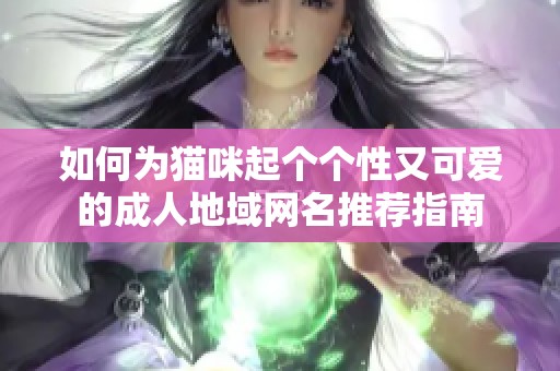 如何为猫咪起个个性又可爱的成人地域网名推荐指南