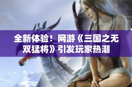 全新体验！网游《三国之无双猛将》引发玩家热潮