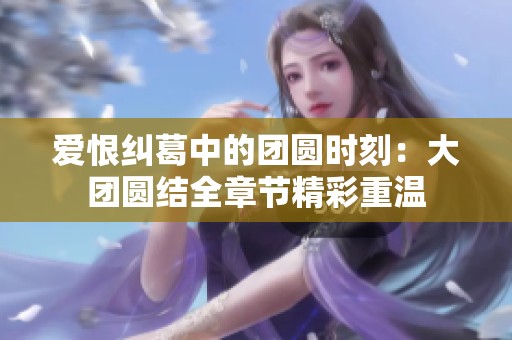 爱恨纠葛中的团圆时刻：大团圆结全章节精彩重温