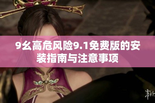 9幺高危风险9.1免费版的安装指南与注意事项