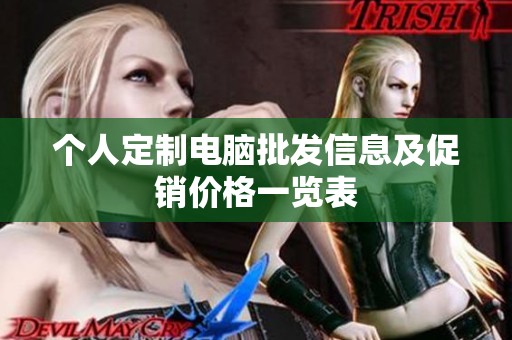 个人定制电脑批发信息及促销价格一览表