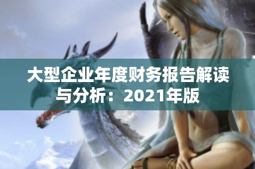 大型企业年度财务报告解读与分析：2021年版