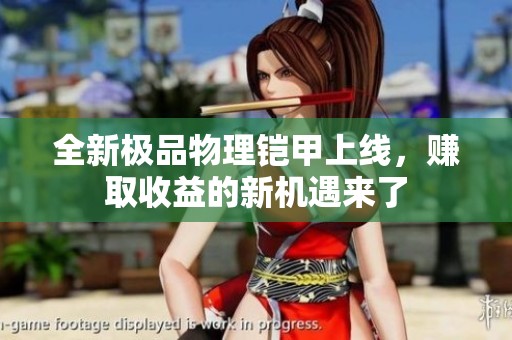 全新极品物理铠甲上线，赚取收益的新机遇来了