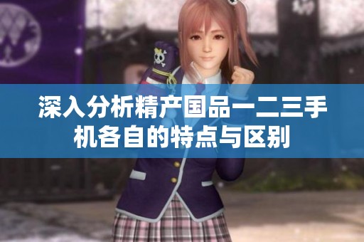 深入分析精产国品一二三手机各自的特点与区别