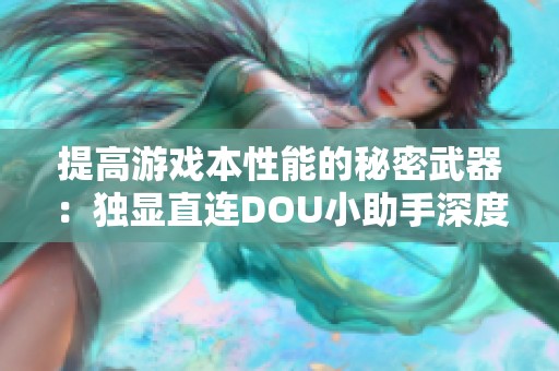 提高游戏本性能的秘密武器：独显直连DOU小助手深度剖析