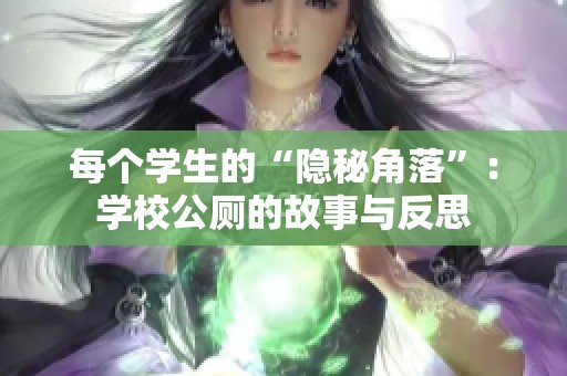 每个学生的“隐秘角落”：学校公厕的故事与反思
