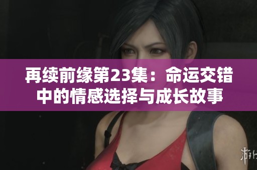 再续前缘第23集：命运交错中的情感选择与成长故事