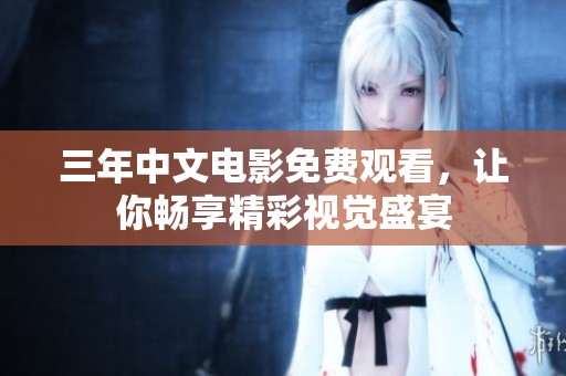 三年中文电影免费观看，让你畅享精彩视觉盛宴