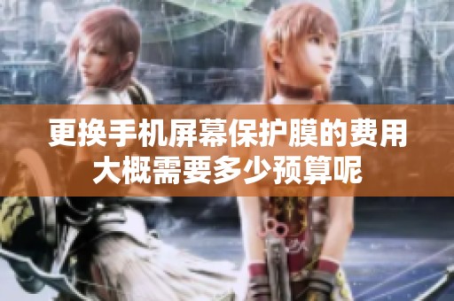 更换手机屏幕保护膜的费用大概需要多少预算呢