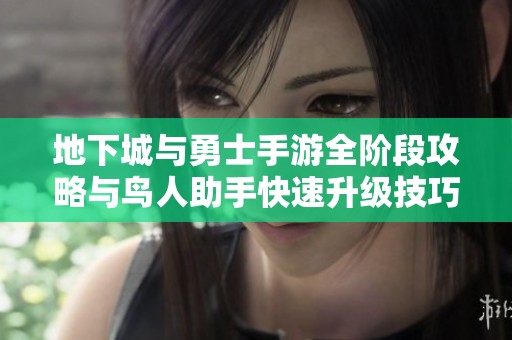 地下城与勇士手游全阶段攻略与鸟人助手快速升级技巧解析
