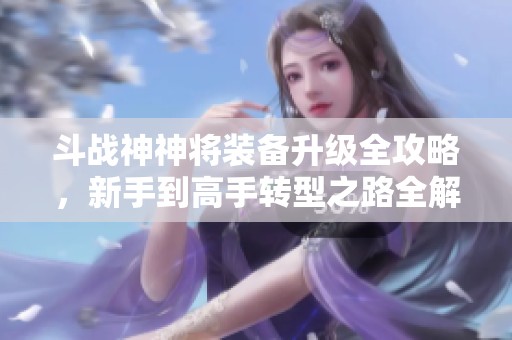 斗战神神将装备升级全攻略，新手到高手转型之路全解析