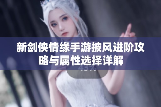 新剑侠情缘手游披风进阶攻略与属性选择详解