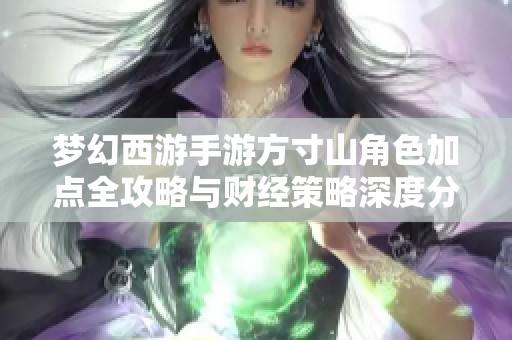 梦幻西游手游方寸山角色加点全攻略与财经策略深度分析