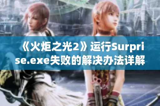 《火炬之光2》运行Surprise.exe失败的解决办法详解