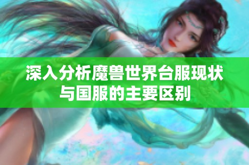 深入分析魔兽世界台服现状与国服的主要区别