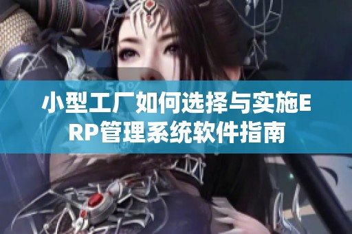 小型工厂如何选择与实施ERP管理系统软件指南