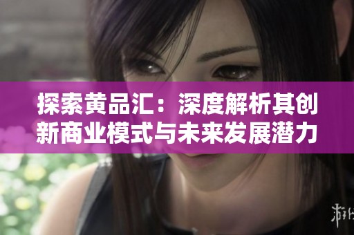 探索黄品汇：深度解析其创新商业模式与未来发展潜力