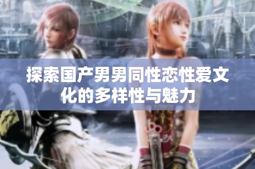 探索国产男男同性恋性爱文化的多样性与魅力
