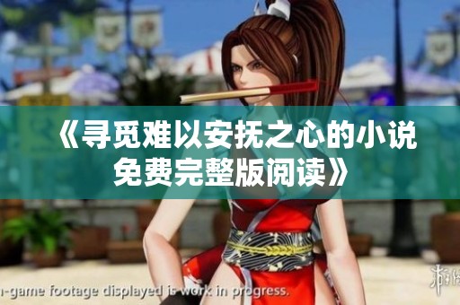 《寻觅难以安抚之心的小说免费完整版阅读》