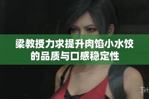 梁教授力求提升肉馅小水饺的品质与口感稳定性