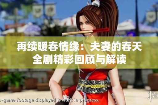 再续暖春情缘：夫妻的春天全剧精彩回顾与解读