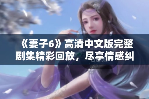 《妻子6》高清中文版完整剧集精彩回放，尽享情感纠葛与家庭故事