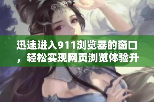 迅速进入911浏览器的窗口，轻松实现网页浏览体验升级