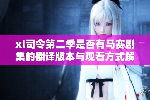 xl司令第二季是否有马赛剧集的翻译版本与观看方式解析