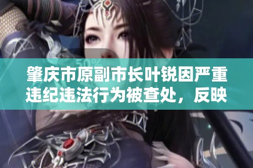 肇庆市原副市长叶锐因严重违纪违法行为被查处，反映政府反腐力度加大