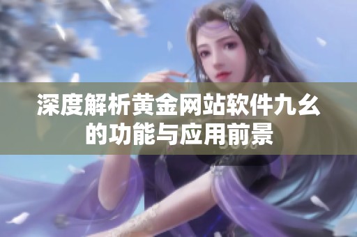 深度解析黄金网站软件九幺的功能与应用前景