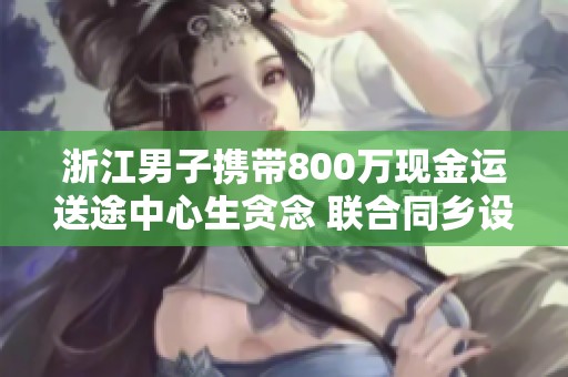 浙江男子携带800万现金运送途中心生贪念 联合同乡设局行窃成功