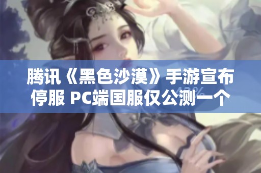 腾讯《黑色沙漠》手游宣布停服 PC端国服仅公测一个月引发玩家热议