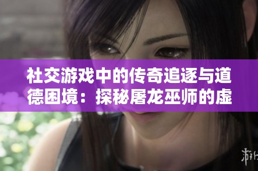 社交游戏中的传奇追逐与道德困境：探秘屠龙巫师的虚拟世界与现实影响