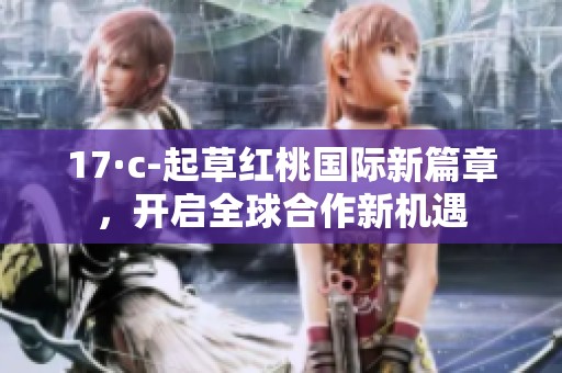 17·c-起草红桃国际新篇章，开启全球合作新机遇
