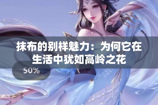 抹布的别样魅力：为何它在生活中犹如高岭之花