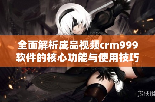 全面解析成品视频crm999软件的核心功能与使用技巧