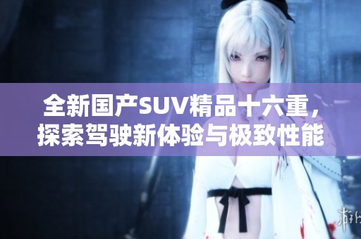 全新国产SUV精品十六重，探索驾驶新体验与极致性能