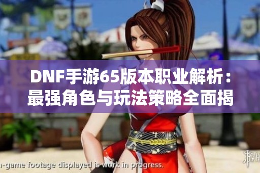 DNF手游65版本职业解析：最强角色与玩法策略全面揭秘