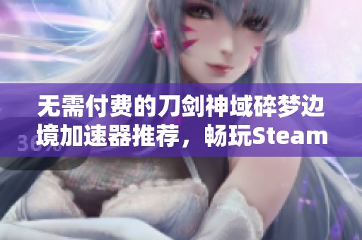 无需付费的刀剑神域碎梦边境加速器推荐，畅玩Steam游戏的最佳选择