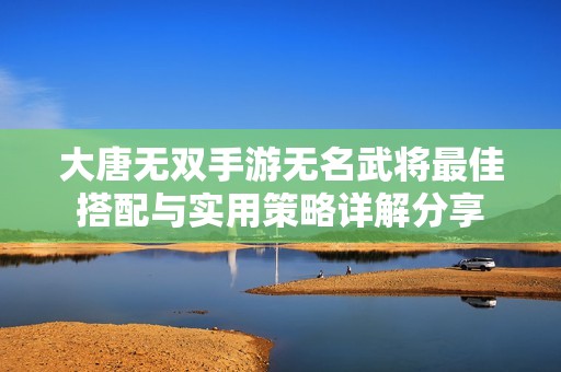 大唐无双手游无名武将最佳搭配与实用策略详解分享