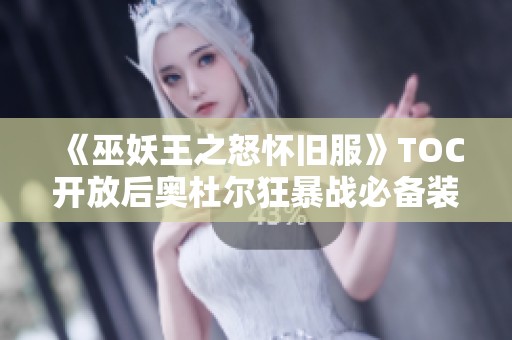 《巫妖王之怒怀旧服》TOC开放后奥杜尔狂暴战必备装备推荐TOP5