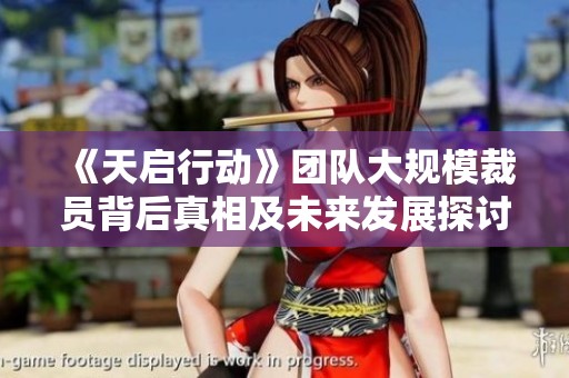 《天启行动》团队大规模裁员背后真相及未来发展探讨
